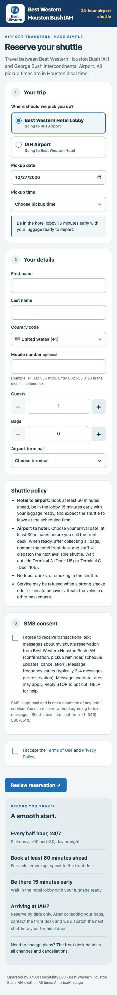 Guest booking consent